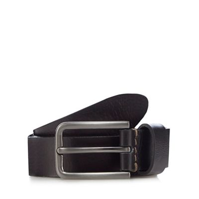 RJR.John Rocha Black grained leather skinny belt